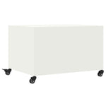 ZNTS Coffee Table White 68x50x43.5 cm Steel 846691