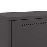 Highboard Black 68x39x111.5 cm Steel 846608