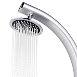 Garden Shower with Grey Base 220 cm Aluminium 3070796