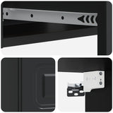 Wall-Mounted Side Table Black 59 x 34.5 x 17 cm Engineered Wood 899336