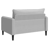 XXL Armchair Light Grey Velvet 42043559
