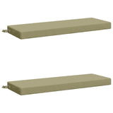 2-Piece Bench Cushions SOEST 2 pcs 100% Polyester Light Green 949721