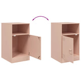 ZNTS Bedside Cabinets 2pcs Pink 34.5x39x62 cm Steel 841766