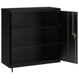 File Cabinet Black 90x40x90 cm Steel 339730