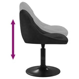 Swivel Dining Chairs 2 pcs Black Velvet 335324