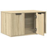 Cat Litter Box Enclosure Sonoma Oak 80x50x45 cm Engineered Wood 857735