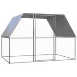 150778 Outdoor Chicken Cage 3x2x2 m Galvanised Steel