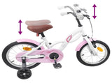 Kids Bike 16 Inches for 4-6 Years Old White 42009659