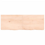 ZNTS Wall Shelf 140x50x cm Untreated Solid Wood Oak 363585