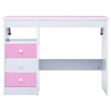 287447 Children Drawing Study Desk Tiltable Pink and White