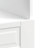 Oven Cabinet Porto High Gloss White Engineered Wood 853999