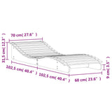 Sun Lounger 205x70x31.5 cm Solid Wood Douglas 832583