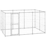 Outdoor Dog Kennel Galvanised Steel 7.26 m 3082308