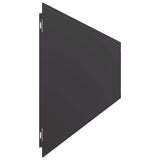 Lawn Edgings 30 pcs Black 20x103 cm Cold-rolled Steel 860160