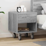 Bedside Table Grey Sonoma 40.5 x 40 x 48 cm Engineered Wood 891066