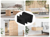 End Caps 10909 pcs Black 15 x 15 x 15 mm PP 864858