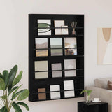 Magazine Rack 2 pcs Black Oak 100 x 12 x 70 cm Engineered Wood 890853