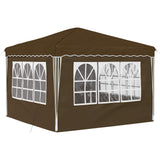 Pop-up Party Tent 288 x 288 x 245 cm Taupe Oxford Fabric 42019773