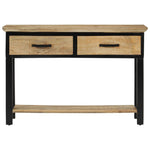 Console Table 110x30x75 cm Solid Rough Wood Mango 351618
