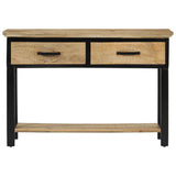 Console Table 110x30x75 cm Solid Rough Wood Mango 351618