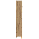 Bathroom Cabinet with Open Shelf ALKMAAR Artisan Oak 896164