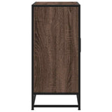Sideboard Brown Oak 68x35x76 cm Engineered Wood and Metal 848968