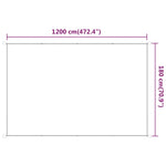 Vertical Awning Beige 180x1200 cm Oxford Fabric 148275