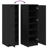 Shoe Cabinet Black Oak 29.5 x 35 x 101 cm Engineered Wood 862101