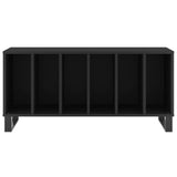 Record Cabinet Black Engineered wood, iron 100x38x48 cm 831757