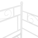 Sofa Bed Frame without Mattress White Metal 90x200 cm 324768