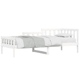 Day Bed without Mattress White 80x200 cm Solid Wood Pine 840368
