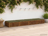 4-Piece Seat Cushions SOEST 4 pcs 100% Polyester Olive Green 944760