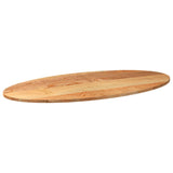 Table Top Light Brown 120x60x2 cm Solid Wood Oak Oval 4009047