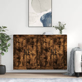 Wall Mounted Cabinets 2 pcs Smoked Oak Engineered Wood 3198014