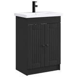 Bathroom Furniture Set Black 56 x 37.5 x 81 cm Engineered Wood 3404185
