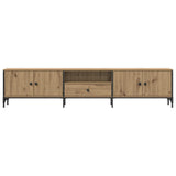 TV Cabinet with Drawer Artisan Oak 200x25x44 cm Engineered Wood 857697