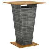 5 Piece Garden Bar Set Grey 3064871