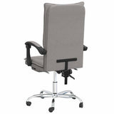 Reclining Office Chair Taupe Fabric 349749