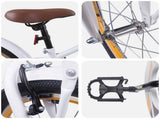 Kids Bike 22 Inches for 7-12 Years Old White 42009316