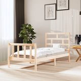 3101338 Bed Frame without Mattress Solid Wood 100x200 cm