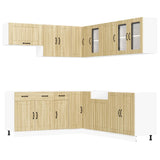 11 Piece Kitchen Cabinet Set "Lucca" Sonoma Oak Engineered Wood 3314924