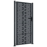 Garden Gate Anthracite 100x200 cm Steel Square Design 153195