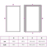 Interior Door Black 102x201.5 cm Tempered Glass&Aluminium 153661