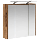 Bathroom Mirror Cabinet Old Wood 63.5 x 16 x 62.5 cm 889165