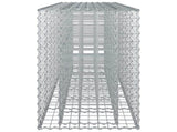 Gabion Raised Bed 2 pcs Silver 250 x 50 x 80 cm 3422231