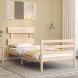 Bed Frame without Mattress 90x200 cm Solid Wood 3195076