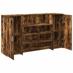 Reception Desk Smoked Oak 180x50x103.5 cm Engineered Wood 3324173
