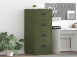 File Cabinet with Drawer 2 pcs Olive Green 44 x 50 x 139 cm 3406158