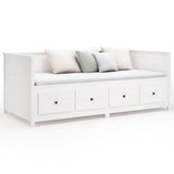 Day Bed without Mattress White 90x200 cm Solid Wood Pine 820902
