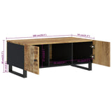 Coffee Table 100x54x40 cm Solid Wood Mango&Engineered Wood 351950
